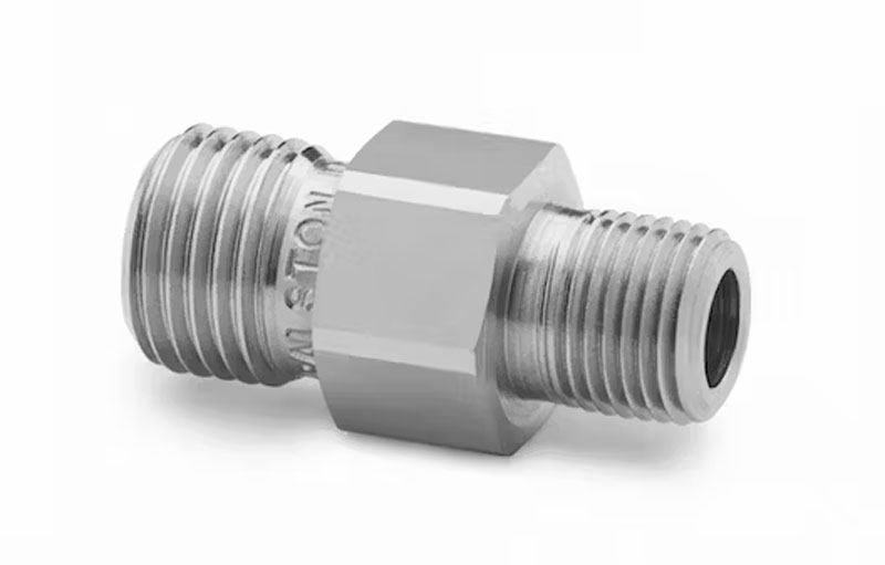 QTHA-1MS1 1/8" male NPT x male Quick-test, with check-valve, S.S.