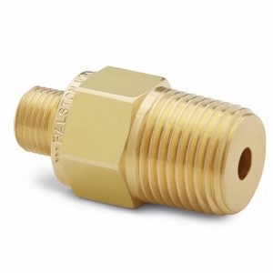 QTHA-4MB1 1/2" male NPT x male Quick-test, with check-valve, brass